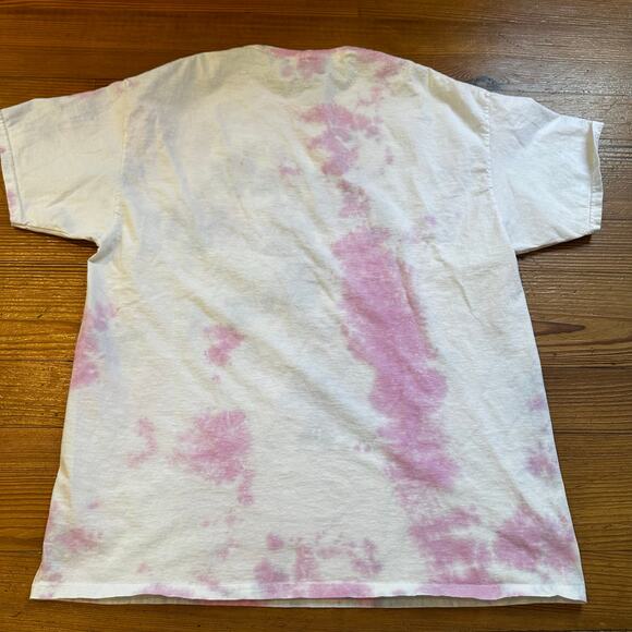 MTV pink white tie dyed Music Television shirt sleeve graphic shirt SIZE L - Picture 4 of 4